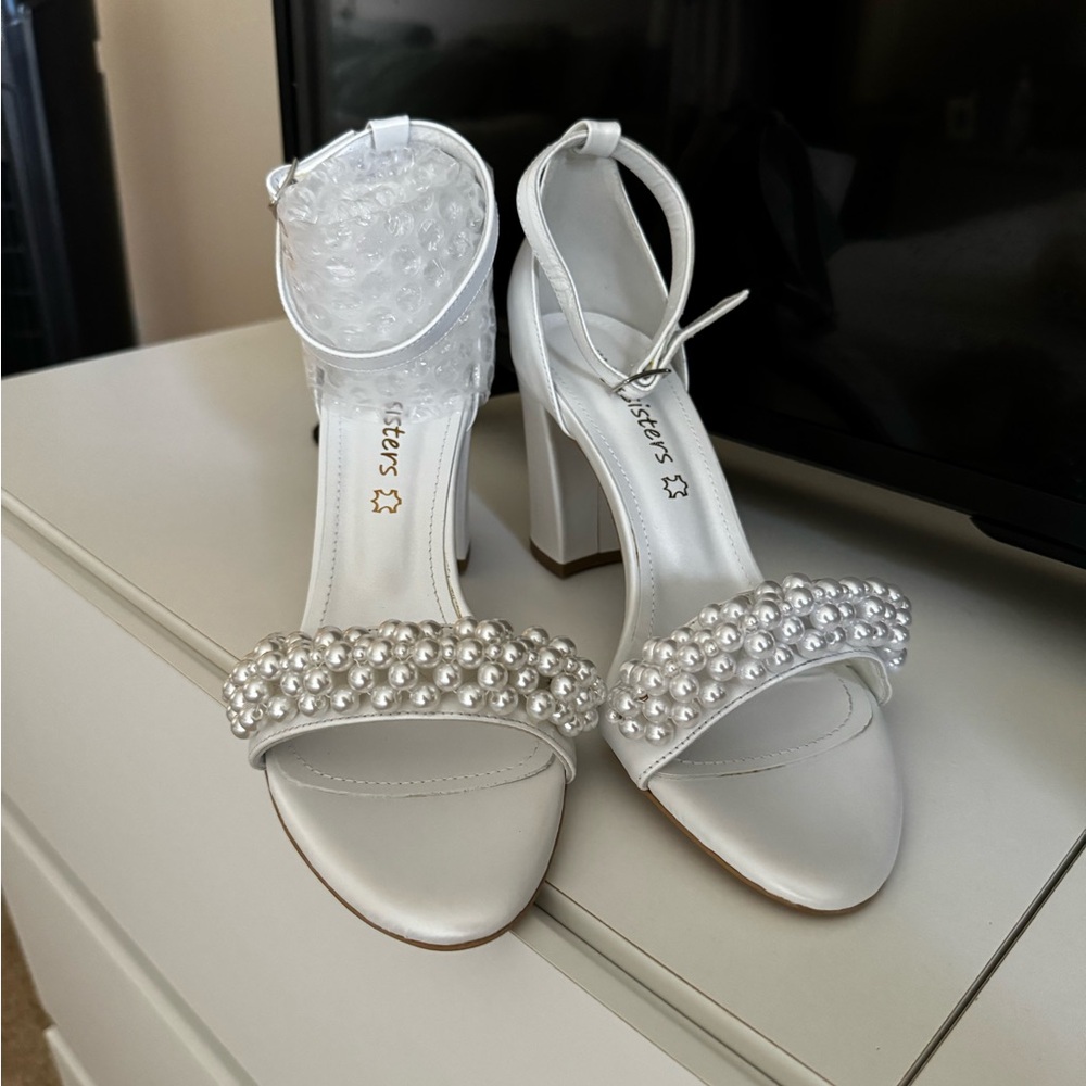 Pearl Wedding Heels